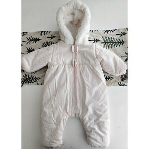 Absorba Baby Girls Pink Lined Hoodie Jacket 9 Months 71cm